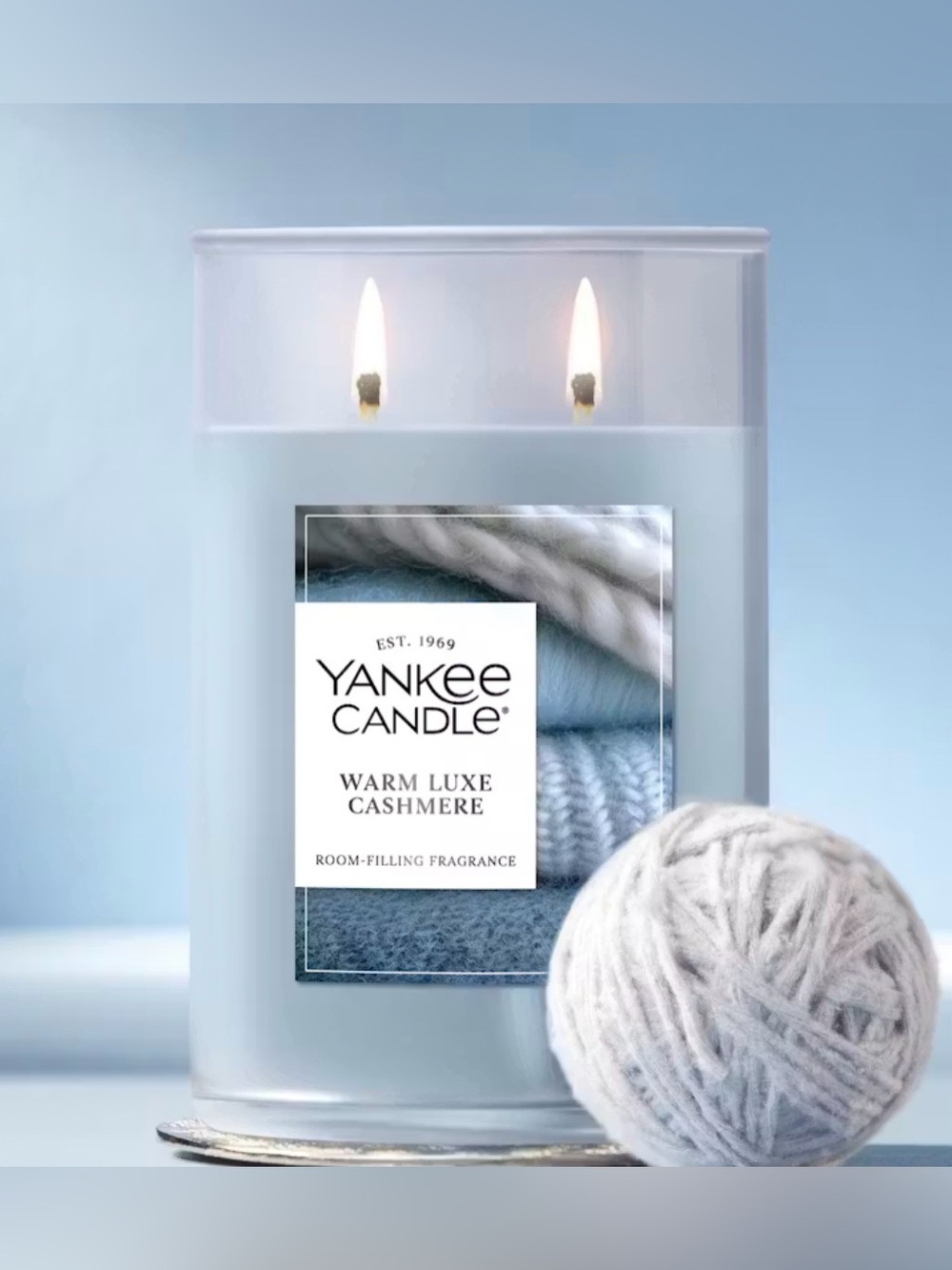 NEW 20oz Yankee Candle Warm Luxe Cashmere Large Tumbler Double Wick Candle